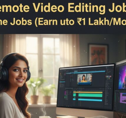Remote Video Editing Jobs: Home Jobs (Earn up to ₹1 Lakh/Month)